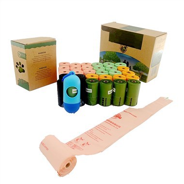 Wholesale Disposable Waste Bags Dog Poop Eco Biodegradable Dog Cat Custom Printed Pet Poop Bag