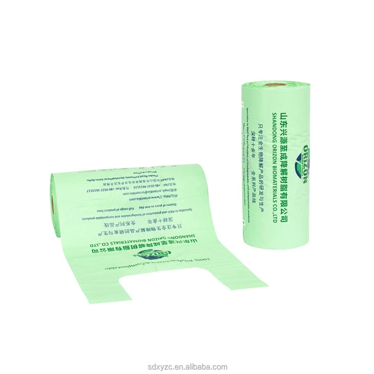 Biodegradable Vest Shopping Bag Customize Vegetables Packing Plastic Bag With Handle